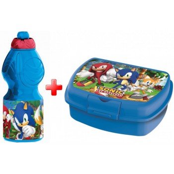 Sonic, a sündisznó kulacs és szendvicsdoboz szett Sonic, a sündisznó kulacs és szendvicsdoboz szett