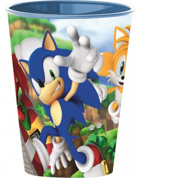 Sonic, a sündisznó pohár, műanyag 260 ml