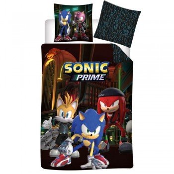 Sonic a sündisznó Prime ágyneműhuzat 140×200cm, 63×63 cm microfibre Sonic a sündisznó Prime ágyneműhuzat 140×200cm, 63×63 cm microfibre