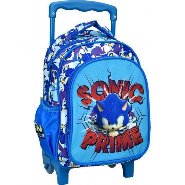 Sonic a sündisznó Prime gurulós ovis hátizsák, táska 30 cm