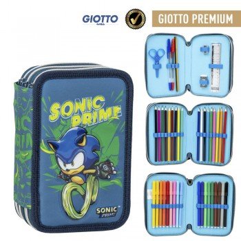 Sonic a sündisznó Prime tolltartó töltött 3 emeletes Sonic a sündisznó Prime tolltartó töltött 3 emeletes