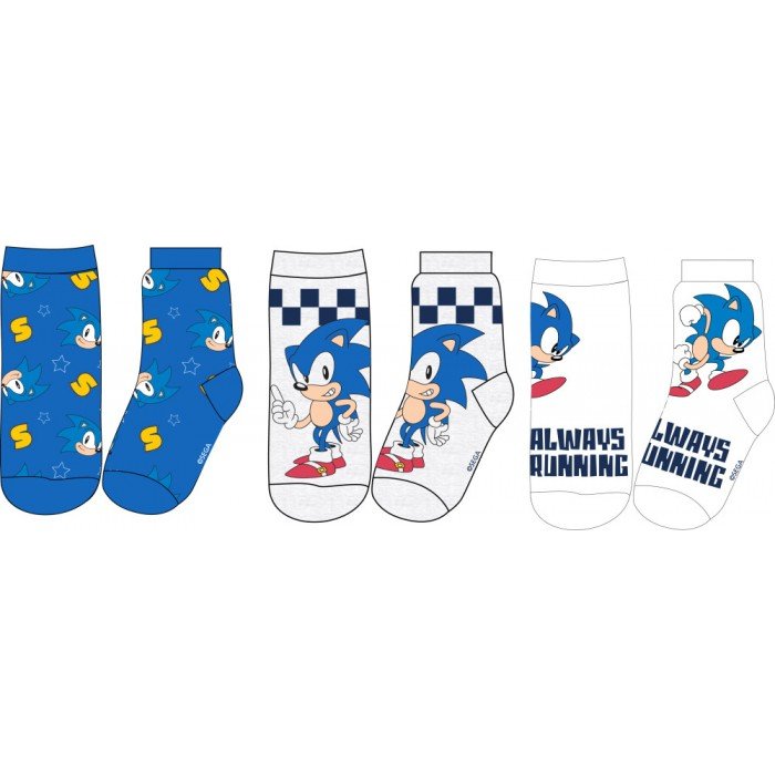 Sonic a sündisznó Running gyerek zokni 23-34