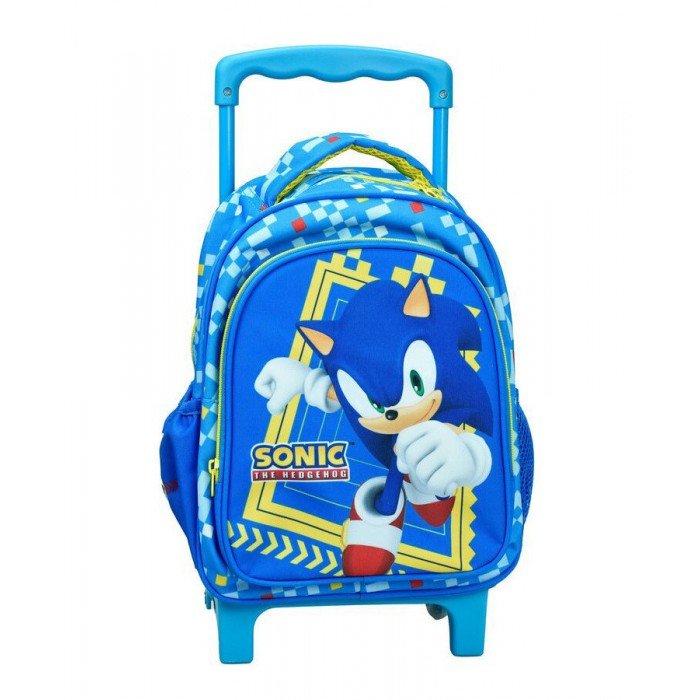 Sonic a sündisznó gurulós ovis hátizsák, táska 30 cm