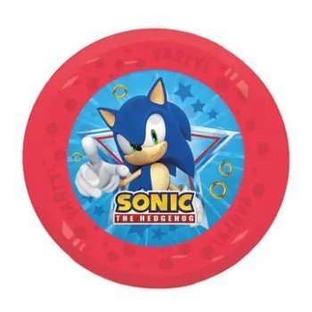 Sonic a sündisznó Sega micro prémium műanyag lapostányér 21 cm Sonic a sündisznó Sega micro prémium műanyag lapostányér 21 cm