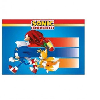 Sonic a sündisznó Sega műanyag asztalterítő 120x180 cm II. osztály Sonic a sündisznó Sega műanyag asztalterítő 120x180 cm II. osztály