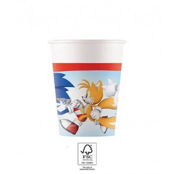 Sonic a sündisznó Sega papír pohár 8 db-os 200 ml FSC Sonic a sündisznó Sega papír pohár 8 db-os 200 ml FSC