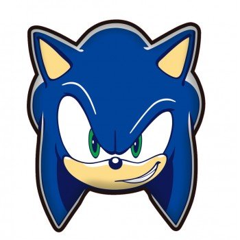 Sonic a sündisznó Smirk formapárna, díszpárna 29x35 cm Sonic a sündisznó Smirk formapárna, díszpárna 29x35 cm