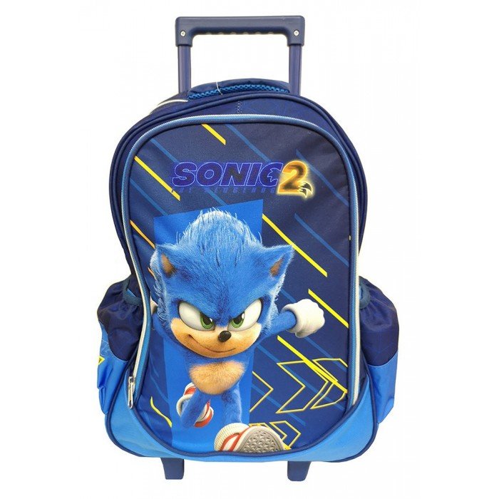 Sonic a sündisznó gurulós iskolatáska, táska 46 cm