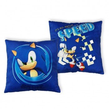 Sonic a sündisznó Speed párna, díszpárna 40x40 cm Velúr Sonic a sündisznó Speed párna, díszpárna 40x40 cm Velúr