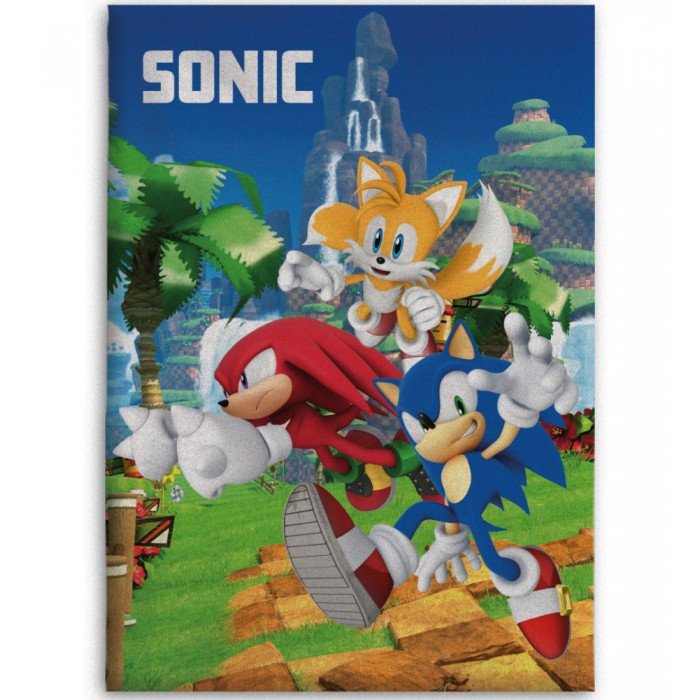 Sonic a sündisznó polár takaró 100x140cm