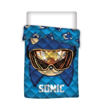 Sonic a sündisznó steppelt ágytakaró, paplan 140x200cm Sonic a sündisznó steppelt ágytakaró, paplan 140x200cm