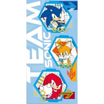 Sonic a sündisznó Team fürdőlepedő, strand törölköző 70x140cm Sonic a sündisznó Team fürdőlepedő, strand törölköző 70x140cm