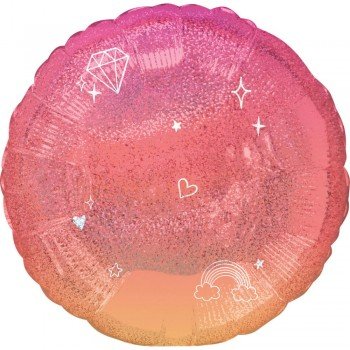 Sparkle, Csillogó Fólia lufi 43 cm Sparkle, Csillogó Fólia lufi 43 cm
