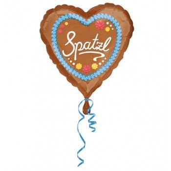 Spatzl, Szív fólia lufi 43 cm Spatzl, Szív fólia lufi 43 cm