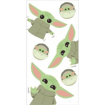 Star Wars Baby Yoda fürdőlepedő, strand törölköző 70x140cm Star Wars Baby Yoda fürdőlepedő, strand törölköző 70x140cm
