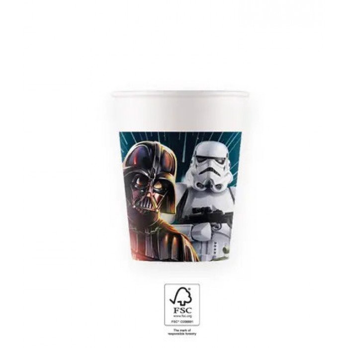 Star Wars Galaxy papír pohár 8 db-os 200 ml FSC