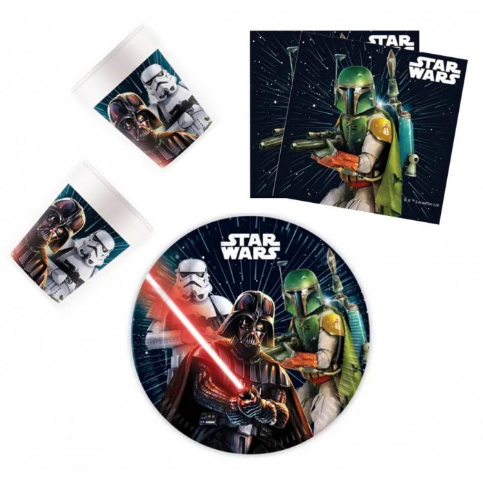 Star Wars Galaxy party szett 36 db-os 23 cm-es tányérral