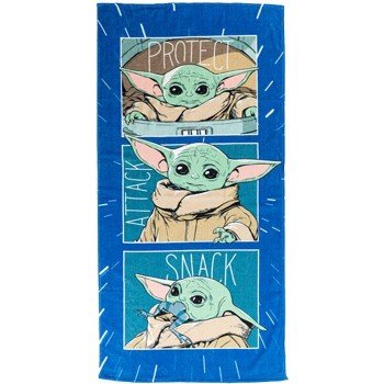 Star Wars Grogu fürdőlepedő, strand törölköző 70x140cm Star Wars Grogu fürdőlepedő, strand törölköző 70x140cm