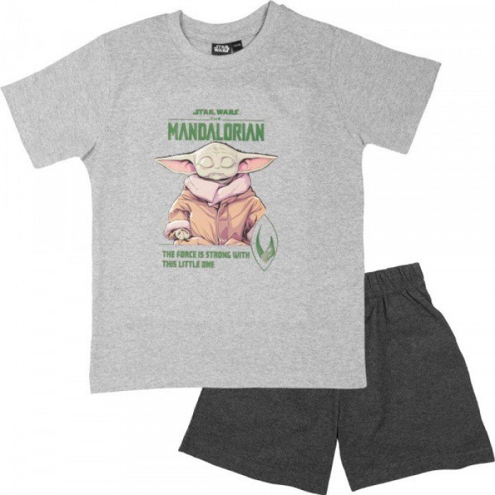 Star Wars Mandalorian gyerek rövid pizsama 110-140 cm