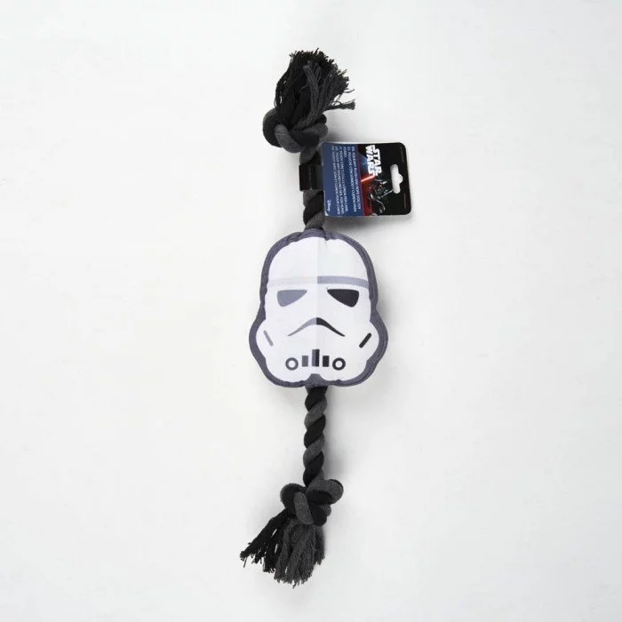 Star Wars sípoló plüss és kötél kutyajáték Star Wars sípoló plüss és kötél kutyajáték