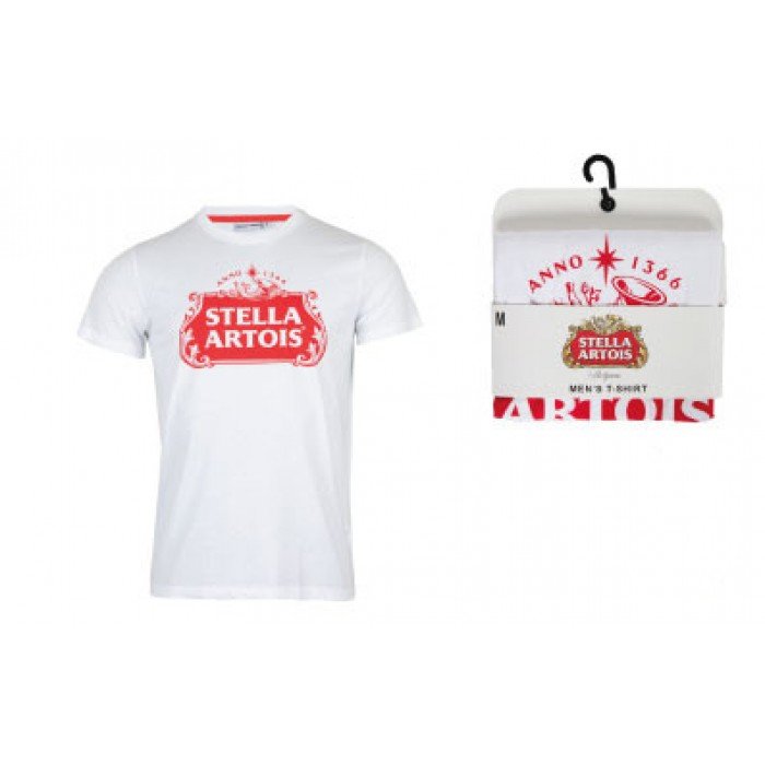 Stella Artois White férfi rövid póló, felső XL