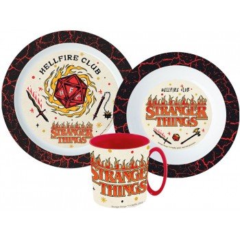 Stranger Things étkészlet, micro műanyag szett Stranger Things étkészlet, micro műanyag szett