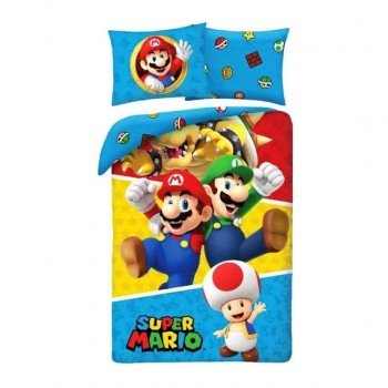 Super Mario ágyneműhuzat 140×200cm, 70×90 cm Super Mario ágyneműhuzat 140×200cm, 70×90 cm