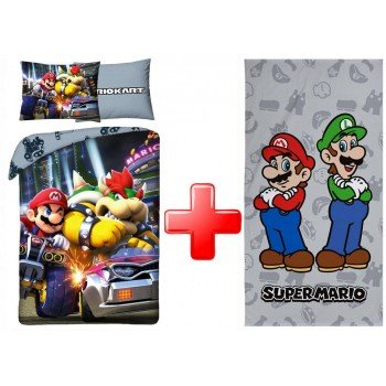 Super Mario ágyneműhuzat és törölköző szett Super Mario ágyneműhuzat és törölköző szett