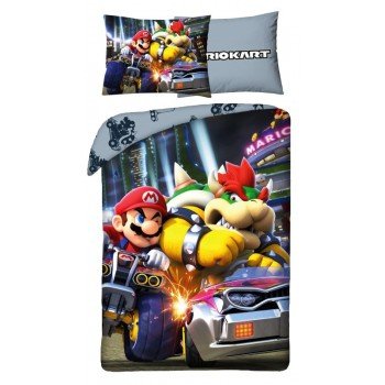 Super Mario ágyneműhuzat Race 140×200cm, 70×90 cm Super Mario ágyneműhuzat Race 140×200cm, 70×90 cm