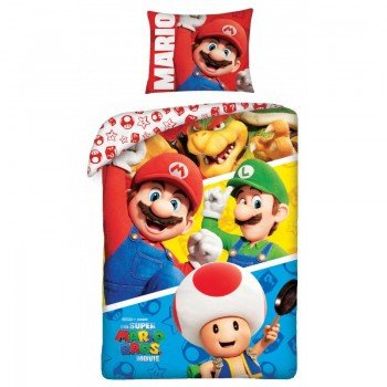Super Mario Bros ágyneműhuzat 140×200cm, 70×90 cm Super Mario Bros ágyneműhuzat 140×200cm, 70×90 cm