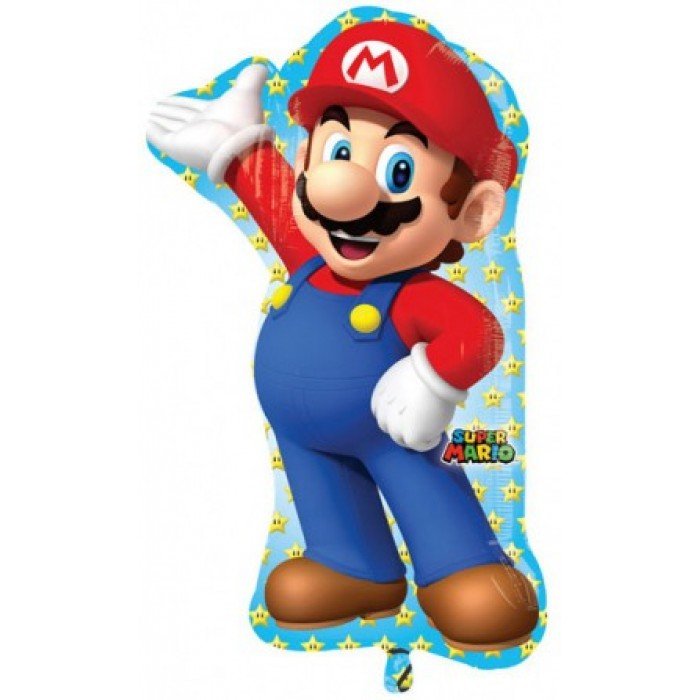 Super Mario fólia lufi 83 cm