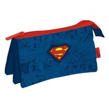 Superman Comic 3 rekeszes tolltartó 21 cm Superman Comic 3 rekeszes tolltartó 21 cm