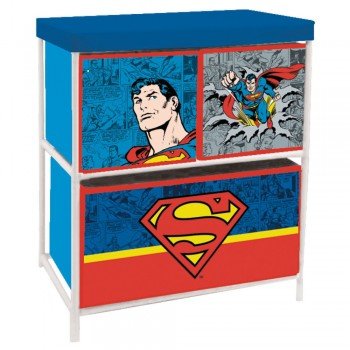 Superman játéktároló állvány 3 rekeszes 53x30x60 cm Superman játéktároló állvány 3 rekeszes 53x30x60 cm