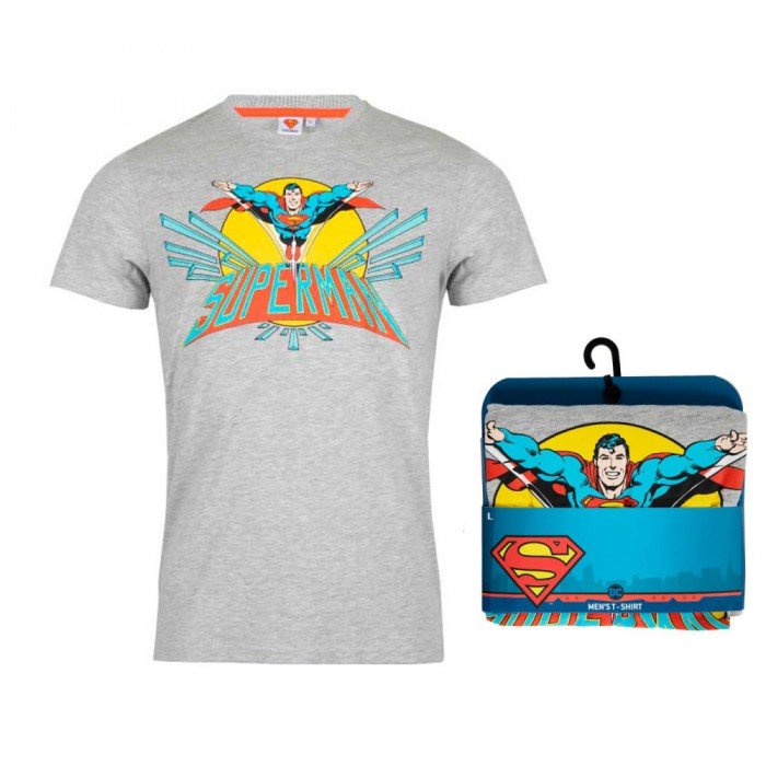 Superman Sun férfi rövid póló, felső L