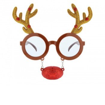 Reindeer, Szarvas szemüveg piros orral Reindeer, Szarvas szemüveg piros orral
