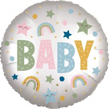 Szatén Baby fólia lufi 43 cm Szatén Baby fólia lufi 43 cm