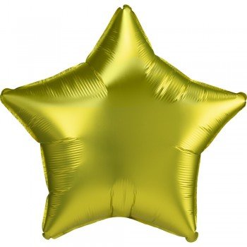 Szatén Lemon csillag fólia lufi 43 cm Szatén Lemon csillag fólia lufi 43 cm