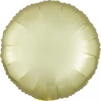 Szatén Pastel Yellow kör fólia lufi 43 cm Szatén Pastel Yellow kör fólia lufi 43 cm