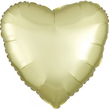 Szatén Pastel Yellow szív fólia lufi 43 cm Szatén Pastel Yellow szív fólia lufi 43 cm