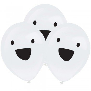 Szellem világító LED léggömb, lufi 4 db-os 27,5 cm Szellem világító LED léggömb, lufi 4 db-os 27,5 cm
