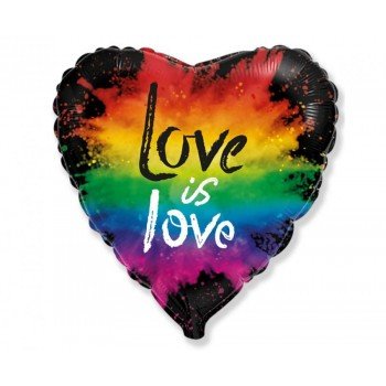 Szerelem Love is Love fólia lufi 46 cm Szerelem Love is Love fólia lufi 46 cm