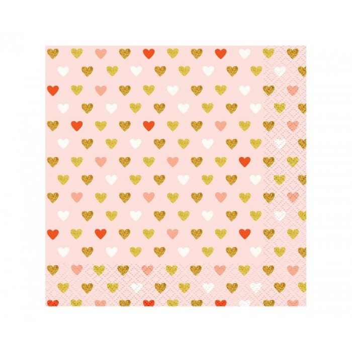 XOXO Pink szalvéta 20 db-os 33x33 cm