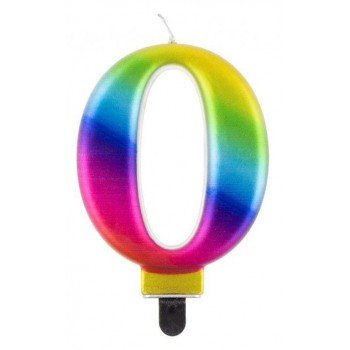 Galaxy, Színes számgyertya, tortagyertya 0-ás