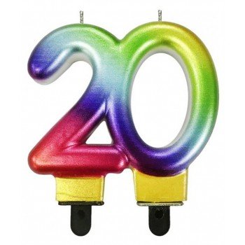Galaxy, Színes tortagyertya, számgyertya 20-as Galaxy, Színes tortagyertya, számgyertya 20-as