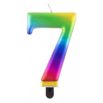 Galaxy, Színes számgyertya, tortagyertya 7-es