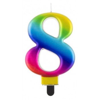 Galaxy, Színes számgyertya, tortagyertya 8-as