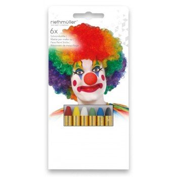 Színes arcfestő készlet 6 db-os Színes arcfestő készlet 6 db-os