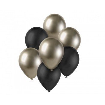 Színes B&C Prosecco-Black léggömb, lufi szett 7 db-os 12 inch (30cm) Színes B&C Prosecco-Black léggömb, lufi szett 7 db-os 12 inch (30cm)