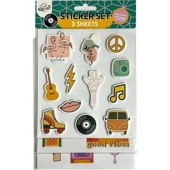 Színes Joke matrica szett csillámos 3 ív Színes Joke matrica szett csillámos 3 ív