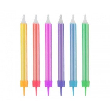 Jumbo Colourful, Színes tortagyertya, gyertya szett 12 db-os